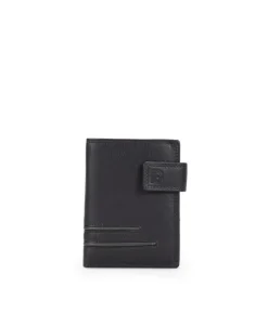 Fashion Bosanova Cartera marrón en piel con solapa y portamonedas