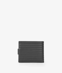 Best Bosanova Cartera piel negra con portamonedas y solapa