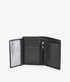 Discount Bosanova Cartera piel negra con portamonedas