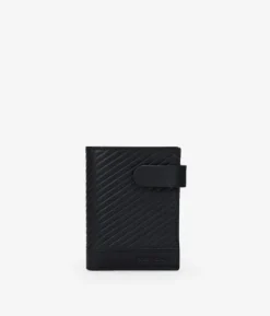 New Bosanova Cartera piel negra con solapa
