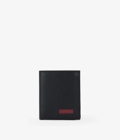 Outlet Bosanova Cartera piel negra sin portamonedas