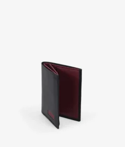 Outlet Bosanova Cartera piel negra sin portamonedas