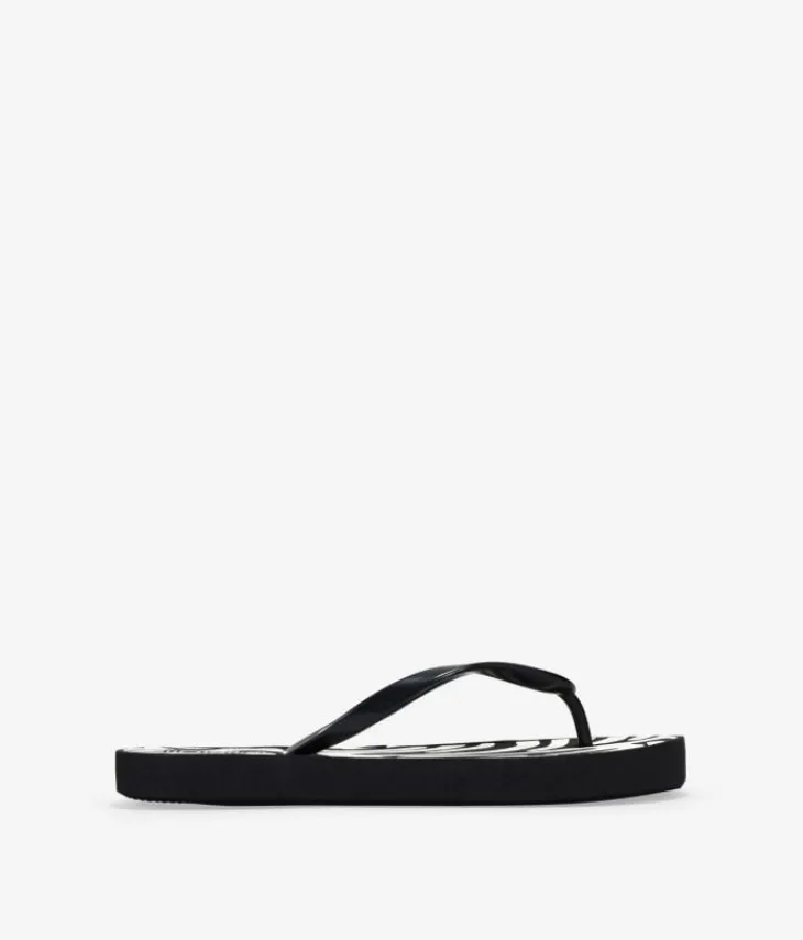 Discount Bosanova Chanclas de dedo negras de cebra