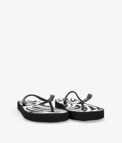 Discount Bosanova Chanclas de dedo negras de cebra