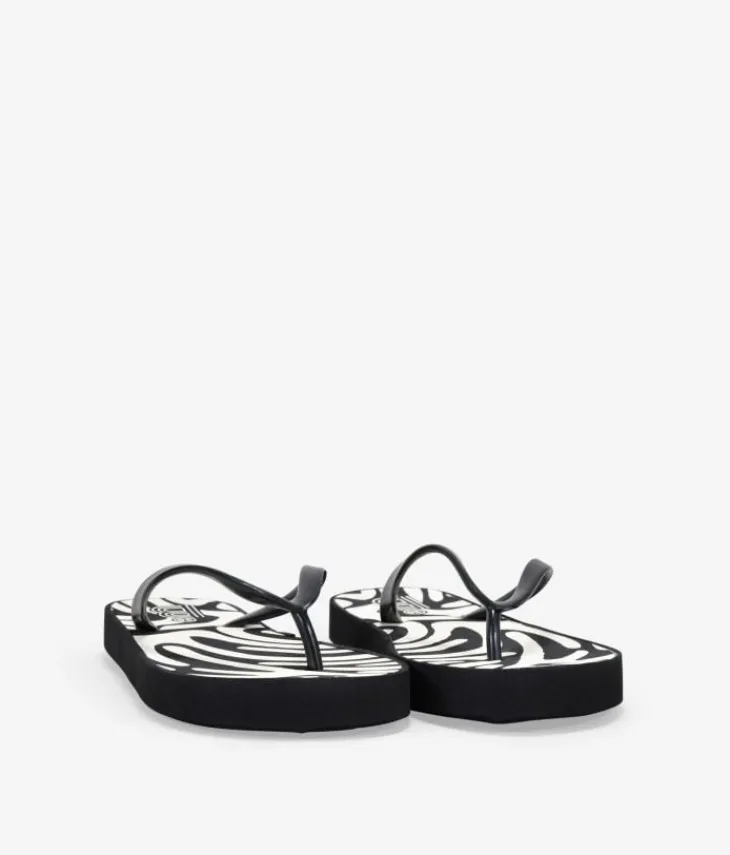 Discount Bosanova Chanclas de dedo negras de cebra