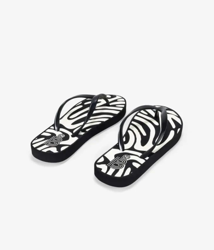 Discount Bosanova Chanclas de dedo negras de cebra