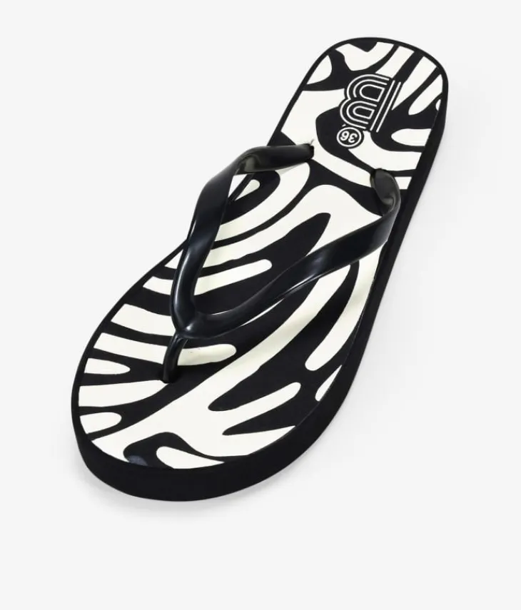 Discount Bosanova Chanclas de dedo negras de cebra