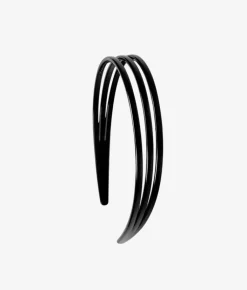 New Bosanova Diadema pelo negra transparente