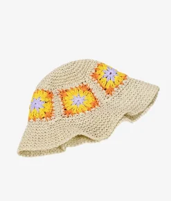 Outlet Bosanova Gorro blando beige en rafia