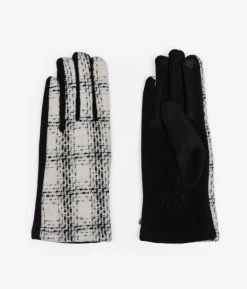 Clearance Bosanova Guantes blancos en tejido tweed