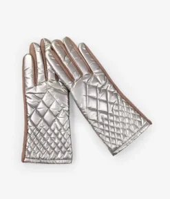 Online Bosanova Guantes bronce metalizados acolchados