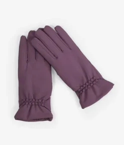 Discount Bosanova Guantes lilas con pelo interior