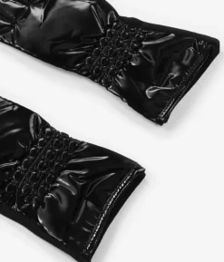 Outlet Bosanova Guantes negros brillantes acolchados