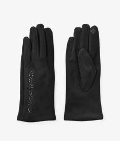 Sale Bosanova Guantes negros con detalle brillante
