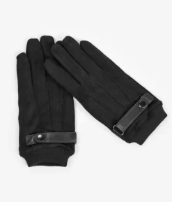 Fashion Bosanova Guantes negros con pelo interior