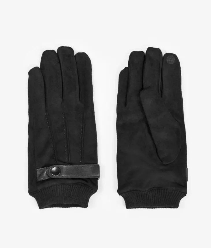 Fashion Bosanova Guantes negros con pelo interior