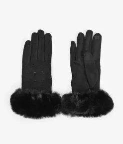 Online Bosanova Guantes negros táctiles con brillantes