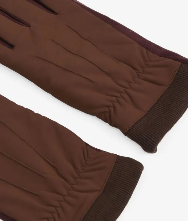 Sale Bosanova Guantes táctiles marrones hombre