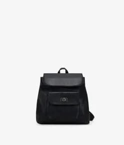 Fashion Bosanova Mini mochila negra con solapa y cremallera
