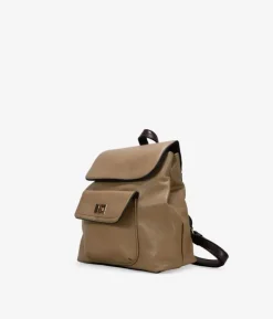 Fashion Bosanova Mini mochila vison con solapa y cremallera
