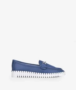 Online Bosanova Mocasines azules suela dentada