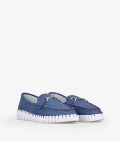 Online Bosanova Mocasines azules suela dentada
