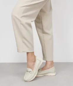 Discount Bosanova Mocasines beige con detalle metálico al tono