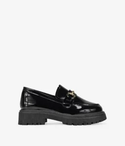 Online Bosanova Mocasines con plataforma negros de charol