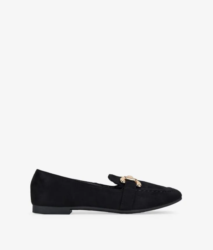 Outlet Bosanova Mocasines planos negros con hebilla