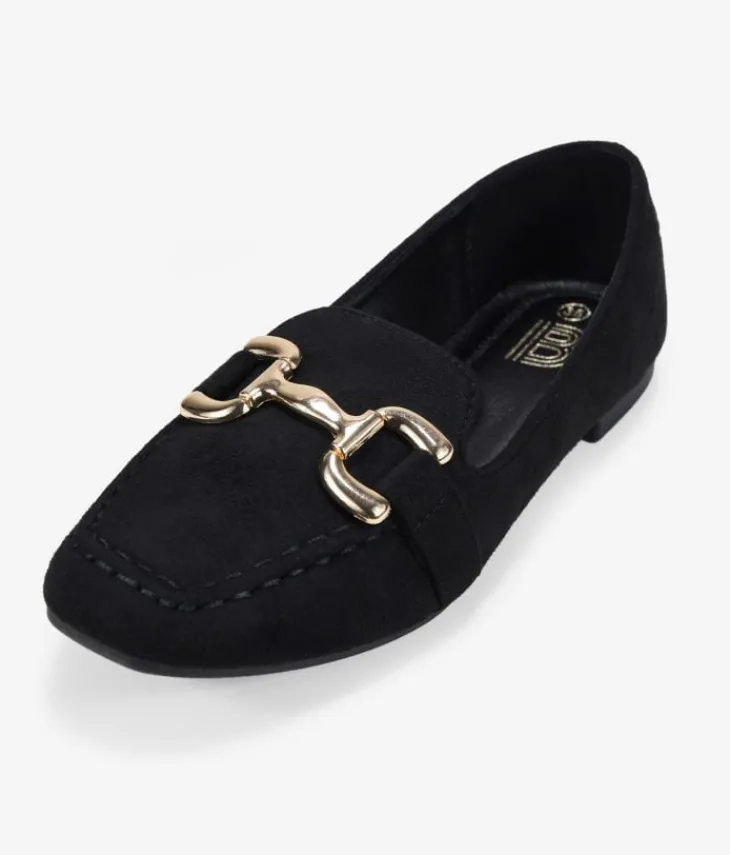 Outlet Bosanova Mocasines planos negros con hebilla