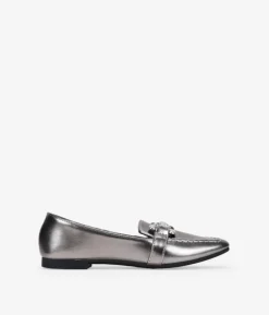 Fashion Bosanova Mocasines planos plomo con hebilla