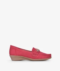 Fashion Bosanova Mocasines rojos con cuña