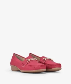 Fashion Bosanova Mocasines rojos con cuña