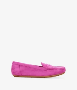 Fashion Bosanova Mocasines rosa fucsia planos con antifaz