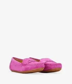 Fashion Bosanova Mocasines rosa fucsia planos con antifaz