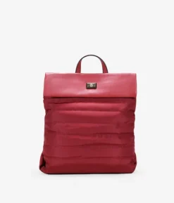 Discount Bosanova Mochila acolchada roja con solapa