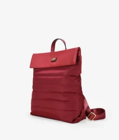 Discount Bosanova Mochila acolchada roja con solapa