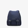 Discount Bosanova Mochila casual azul con solapa y hebillas