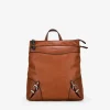 Fashion Bosanova Mochila cuero con doble cremallera