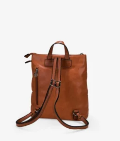 Fashion Bosanova Mochila cuero con doble cremallera