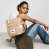 Best Bosanova Mochila de canvas taupe con bolsillos