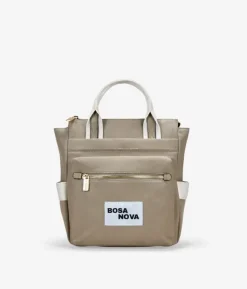 Best Bosanova Mochila de canvas taupe con bolsillos