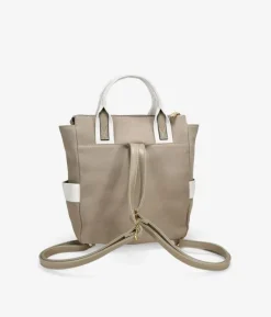 Best Bosanova Mochila de canvas taupe con bolsillos