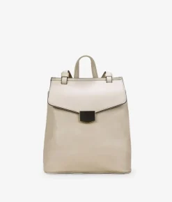 Sale Bosanova Mochila de vestir con solapa beige