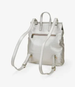 Fashion Bosanova Mochila de vestir dorada con solapa