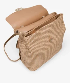 Best Bosanova Mochila de vestir tostada con solapa