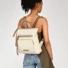 Clearance Bosanova Mochila taupe con cremalleras metálicas