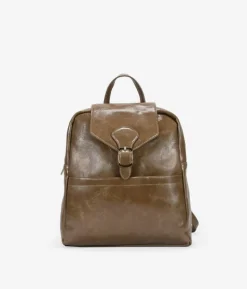 Discount Bosanova Mochila taupe con solapa y cremallera
