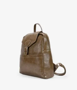 Discount Bosanova Mochila taupe con solapa y cremallera
