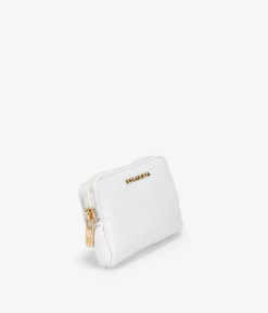 Clearance Bosanova Monedero blanco con cremallera y logo